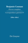 OEuvres completes, IV, Correspondance 1800-1802 - Book