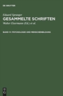 Gesammelte Schriften, Band IV, Psychologie und Menschenbildung - Book