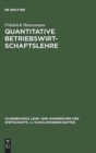 Quantitative Betriebswirtschaftslehre : Lehrbuch Der Modellgestutzten Unternehmensplanung - Book