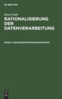 Rechenzentrumsorganisation : Arbeitsplanung Und Ablaufvorbereitung, Datenerfassung, Datenverarbeitung, Arbeitskontrolle - Book