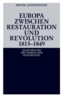 Europa zwischen Restauration und Revolution 1815-1849 - Book