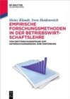 Empirische Forschungsmethoden in der Betriebswirtschaftslehre - Book