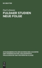 Fuldaer Studien Neue Folge - Book