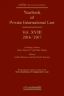 Yearbook of Private International Law Vol. XVIII - 2016/2017 - eBook