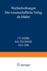 Wechselwirkungen : Der Wissenschaftliche Verlag ALS Mittler 175 Jahre B.G. Teubner 1811-1986 - Book