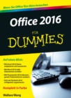 Office 2016 fur Dummies - Book