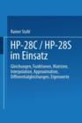 Hp-28c / Hp-28s Im Einsatz : Gleichungen Funktionen Matrizen Interpolation Approximation Differentialgleichungen Eigenwerte - Book