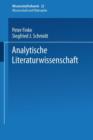 Analytische Literaturwissenschaft - Book