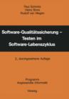 Software-Qualitatssicherung -- Testen Im Software-Lebenszyklus - Book