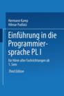 Einfuhrung in die Programmiersprache PL/I : Fur Horer aller Fachrichtungen ab 1. Semester - Book