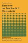 Elemente Der Mechanik II : Elastostatik - Book