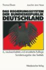 Regierungssystem Der Bundesrepublik Deutschland - Book