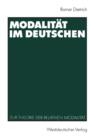 Modalitat Im Deutschen : Zur Theorie Der Relativen Modalitat - Book