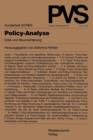 Policy-Analyse : Kritik Und Neuorientierung - Book