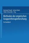 Methoden Der Empirischen Gruppentherapieforschung : Ein Handbuch - Book