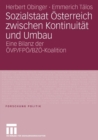 Sozialstaat OEsterreich Zwischen Kontinuitat Und Umbau : Bilanz Der OEvp/ Fpoe/ Bzoe-Koalition - Book