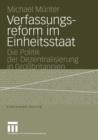 Verfassungsreform im Einheitsstaat - Book