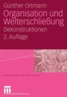 Organisation Und Welterschliessung : Dekonstruktionen - Book