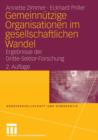 Gemeinnutzige Organisationen Im Gesellschaftlichen Wandel : Ergebnisse Der Dritte-Sektor-Forschung - Book