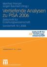 Vertiefende Analysen Zu Pisa 2006 : Zeitschrift Fur Erziehungswissenschaft. Sonderheft 10 - 2008 - Book
