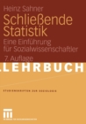 Schliessende Statistik : Eine Einfuhrung Fur Sozialwissenschaftler - Book