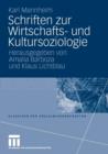 Schriften Zur Wirtschafts- Und Kultursoziologie - Book