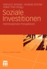 Soziale Investitionen : Interdisziplinare Perspektiven - Book