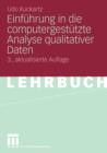 Einfuhrung in Die Computergestutzte Analyse Qualitativer Daten - Book