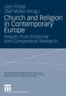 Church and Religion in Contemporary Europe : Results from Empirical and Comparative Research - Book
