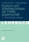 Studium Und Arbeitstechniken Der Politikwissenschaft - Book
