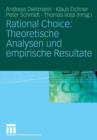 Rational Choice: Theoretische Analysen und Empirische Resultate - Book