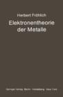 Elektronentheorie Der Metalle - Book
