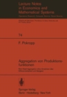 Aggregation von Produktionsfunktionen - Book