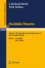 Decidable Theories : Vol. 2: The Monadic Second Order Theory of All Countable Ordinals - Book