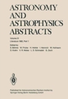 Astronomy and Astrophysics Abstracts : Part 1 - Book
