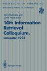 14th Information Retrieval Colloquium : Proceedings of the BCS 14th Information Retrieval Colloquium, University of Lancaster, 13-14 April 1992 - Book