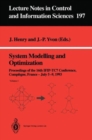 System Modelling and Optimization : Proceedings of the 16th IFIP-TC7 Conference, Compiegne, France, July 5-9, 1993 - Book