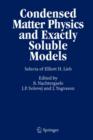 Condensed Matter Physics and Exactly Soluble Models : Selecta of Elliott H. Lieb - Book