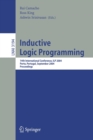 Inductive Logic Programming : 14th International Conference, ILP 2004, Porto, Portugal, September 6-8, 2004, Proceedings - Book