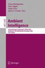 Ambient Intelligence : Second European Symposium, EUSAI 2004, Eindhoven, The Netherlands, November 8-11, 2004, Proceedings - Book