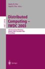 Distributed Computing - IWDC 2003 : 5th International Workshop, Kolkata, India, December 27-30, 2003, Proceedings - eBook