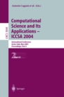 Computational Science and Its Applications - ICCSA 2004 : International Conference, Assisi, Italy, May 14-17, 2004, Proceedings, Part II - eBook