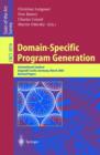 Domain-Specific Program Generation : International Seminar, Dagstuhl Castle, Germany, March 23-28, 2003, Revised Papers - eBook