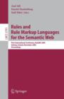 Rules and Rule Markup Languages for the Semantic Web : First International Conference, RuleML 2005, Galway, Ireland, November 10-12, 2005, Proceedings - Book