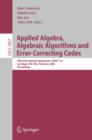 Applied Algebra, Algebraic Algorithms and Error-Correcting Codes : 16th International Symposium, AAECC-16, Las Vegas, NV, USA, February 20-24, 2006, Proceedings - eBook
