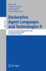 Declarative Agent Languages and Technologies II : Second International Workshop, DALT 2004, New York, NY, USA, July 19, 2004, Revised Selected Papers - eBook