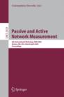 Passive and Active Network Measurement : 6th International Workshop, PAM 2005, Boston, MA, USA, March 31 - April 1, 2005, Proceedings - eBook
