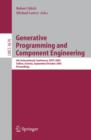Generative Programming and Component Engineering : 4th International Conference, GPCE 2005, Tallinn, Estonia, September 29 - October 1, 2005, Proceedings - eBook