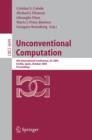 Unconventional Computation : 4th International Conference, UC 2005, Sevilla, Spain, October 3-7, Proceedings - eBook