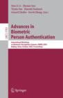 Advances in Biometric Person Authentication : International Workshop on Biometric Recognition Systems, IWBRS 2005, Beijing, China, October 22 - 23, 2005, Proceedings - eBook